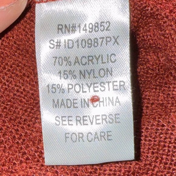 Burgundy Bell Sleeve Knee Length Dress Keyhole Sweater Dress 2xl 3xl - Picture 10 of 12